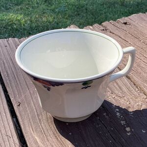 Adams Real English Ironstone Tea Cup Made in England Floral Blue Red‎ Green